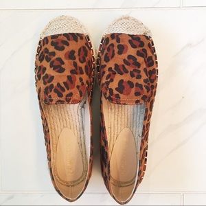 Leopard Espadrille Flats